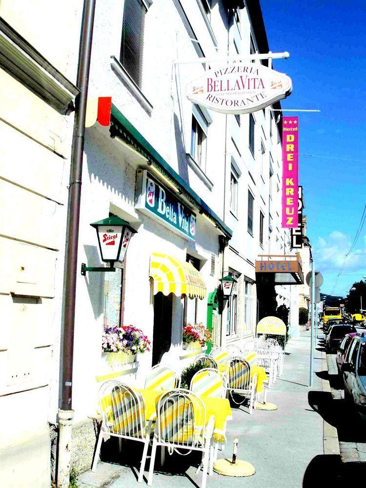 Hotel Drei Kreuz Salzburg Exterior foto